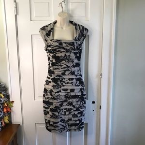 Sale B2G2 Adrianna Papell Cocktail Body Con Dress Size 10